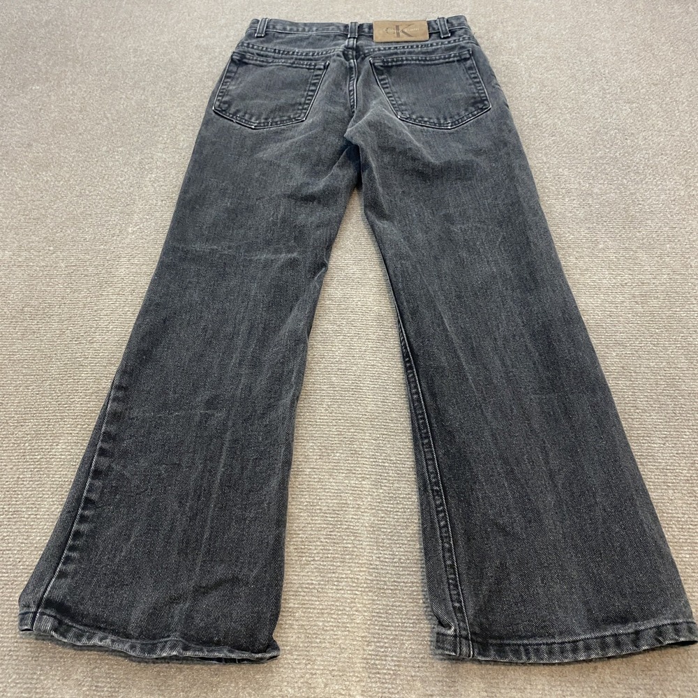 vtg Calvin Klein Jeans Women's 29 USA Made Black Wash Bootcut Measures 27x27